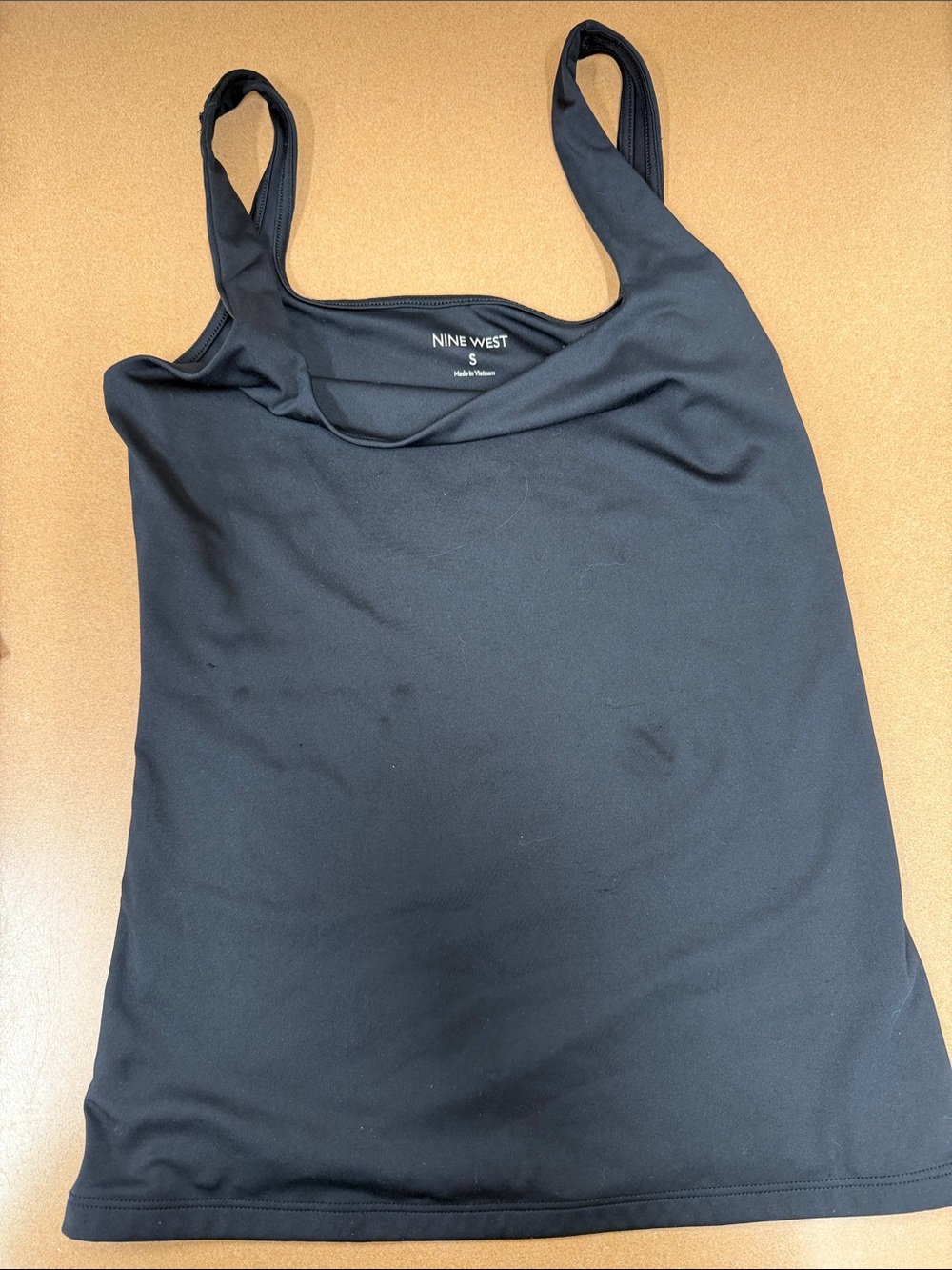 Nine West Black Scoop Neck Tank Camisole